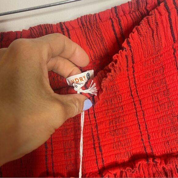 Sundry smocked tiered mini skirt New size XS - Picture 9 of 10